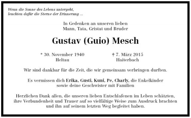 Mesch Gustav 1940-2015 Todesanzeige2